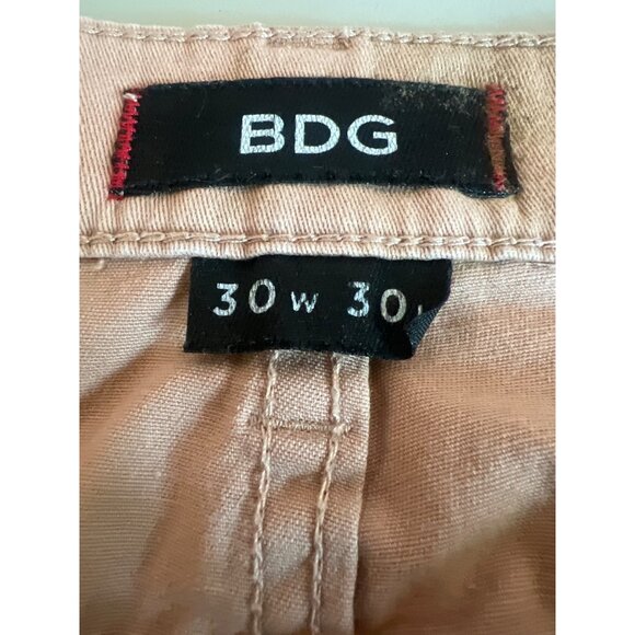 BDG Womens High Rise Cigarette Ankle Jeans 30X30 Aztec Embroidered Tan/Pink Pant - Picture 5 of 6